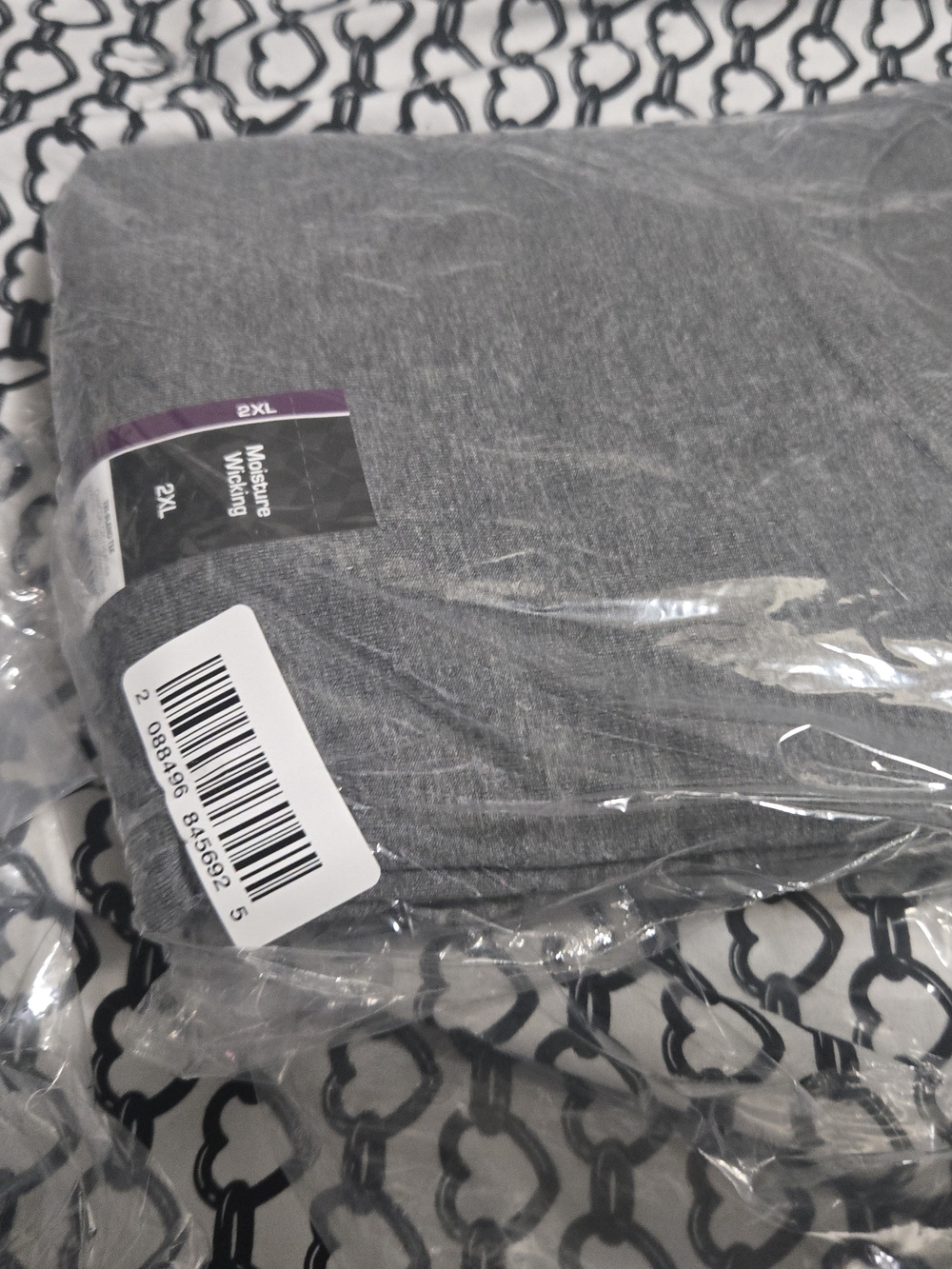 Men's Short Sleeve Moisture-Wicking Shirt - Gray, 2XL